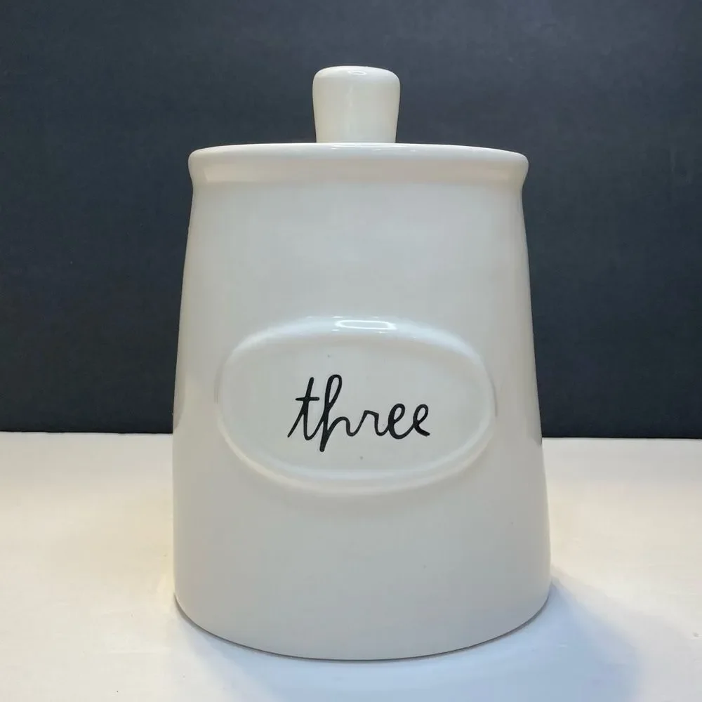 Rae Dunn Short Three Canister NWOT